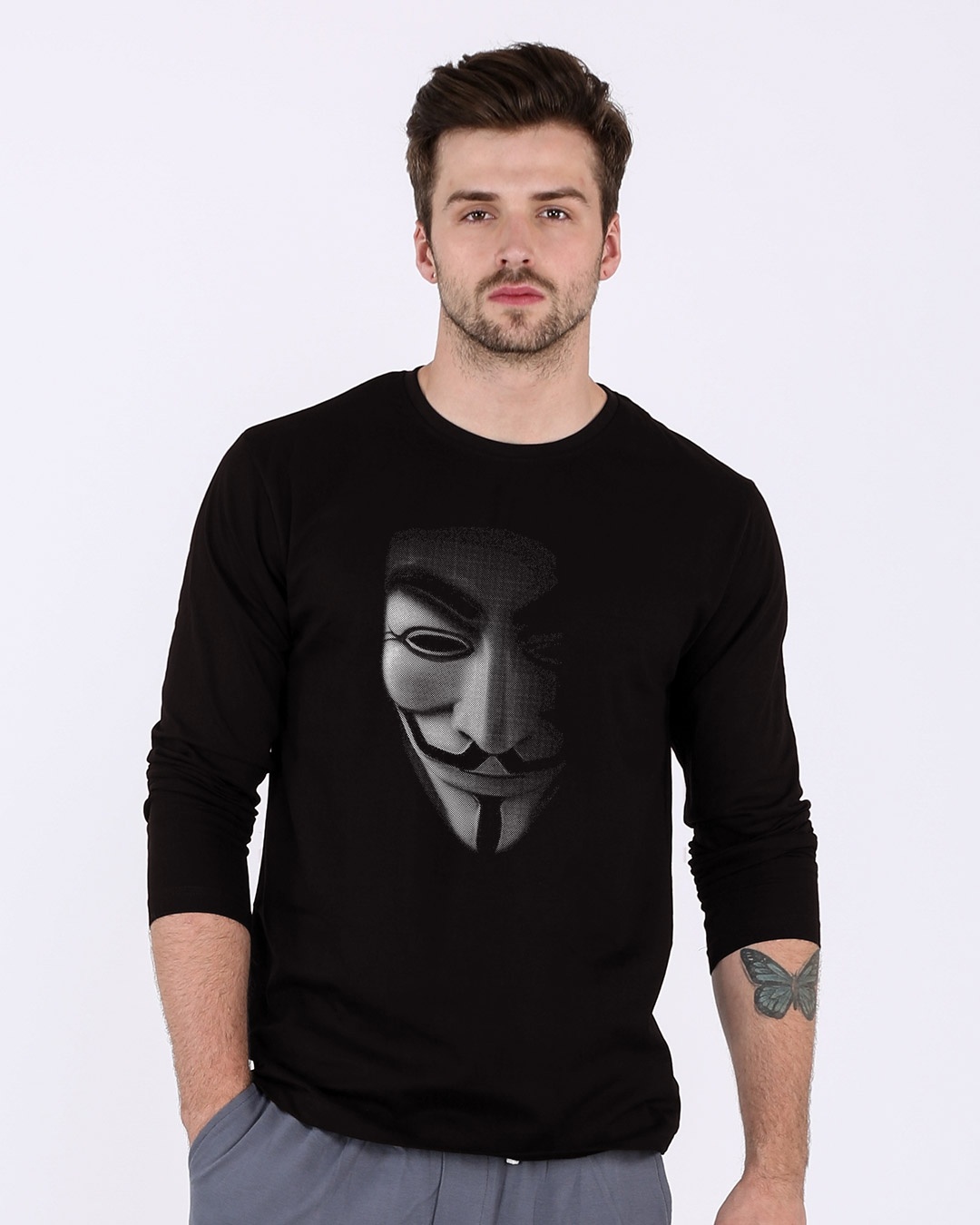 Shop Vendetta Shadows Full Sleeve T-Shirt-Front