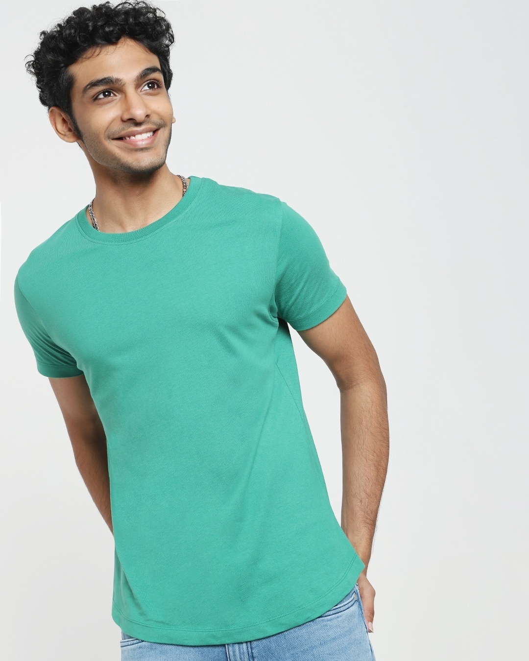 Shop Verdant Green Apple Cut Half Sleeve T-Shirt-Design