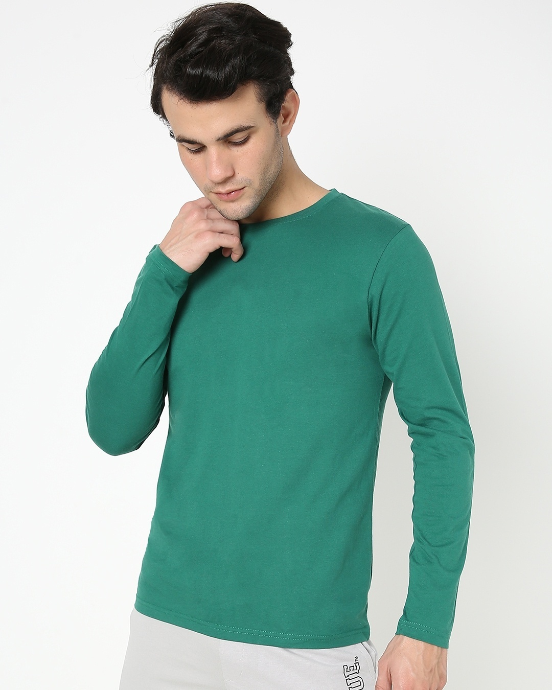 Shop Verdant Green Full Sleeve T-shirt-Back