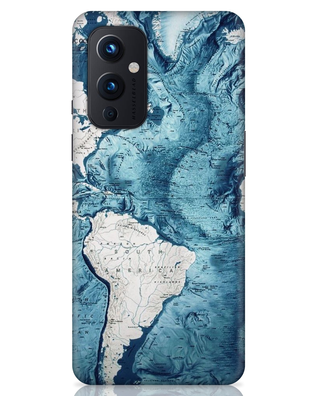 Shop Weather Map Printed Designer Hard Cover For OnePlus 9 (Impact Resistant, Matte Finish)-Front