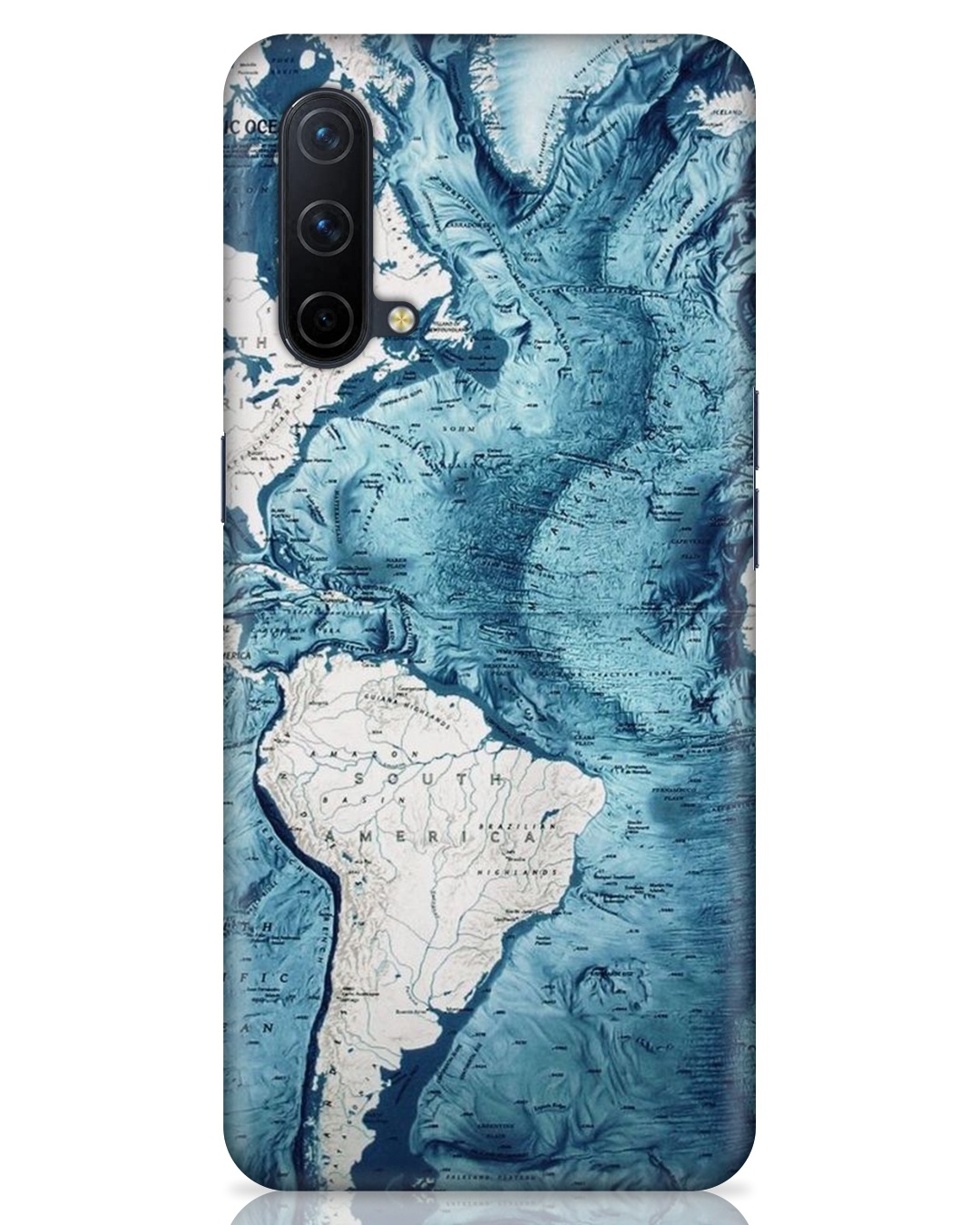Shop Weather Map Printed Designer Hard Cover For OnePlus Nord CE 5G (Impact Resistant, Matte Finish)-Front
