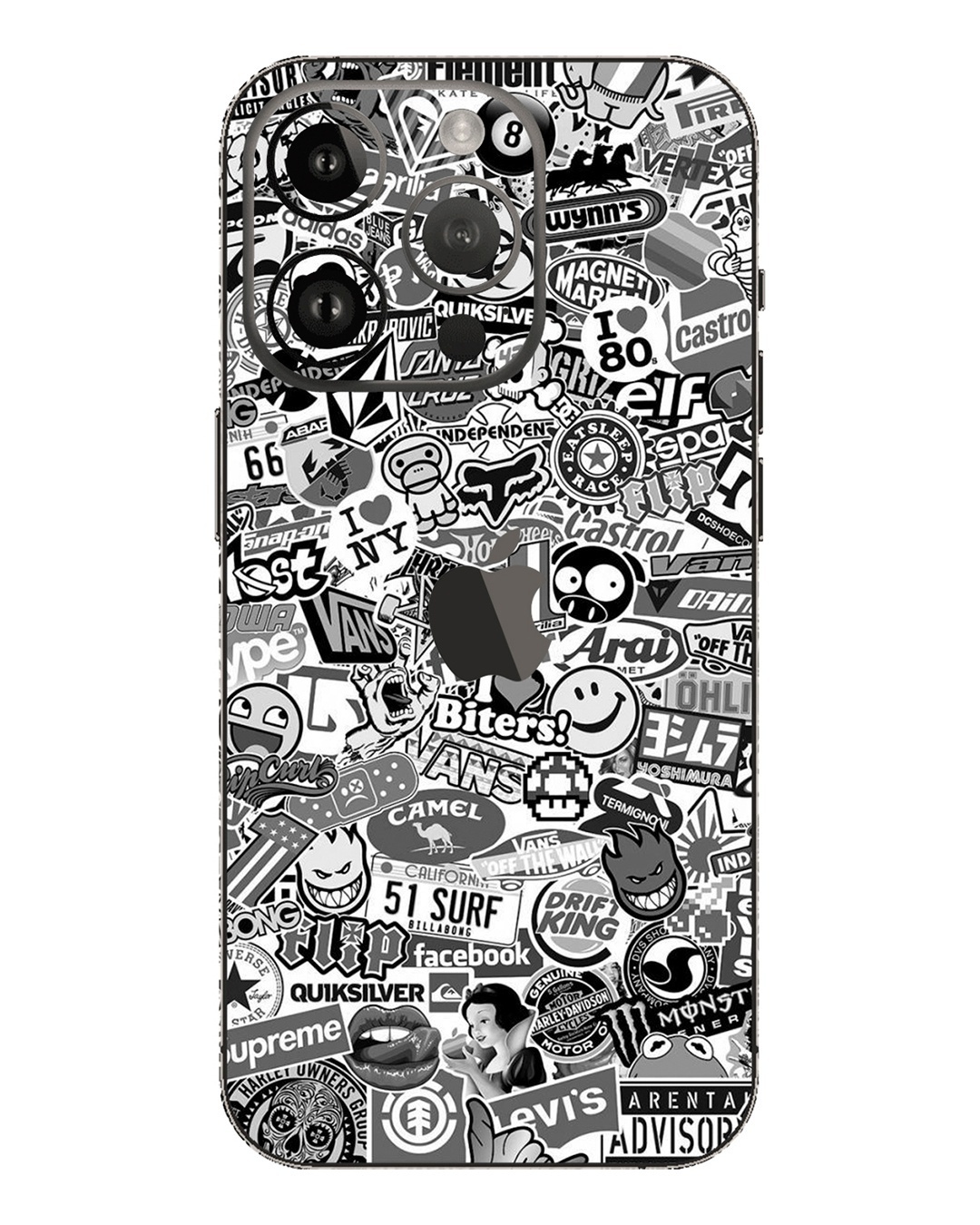 Buy White Doodle Printed Mobile Skin for Apple iPhone 14 Pro Max Online in  India at Bewakoof