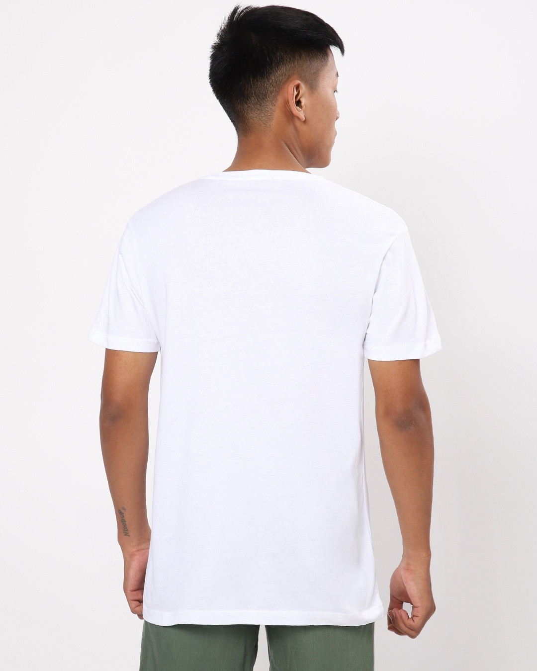 Shop White Half Sleeve T-Shirt-Design