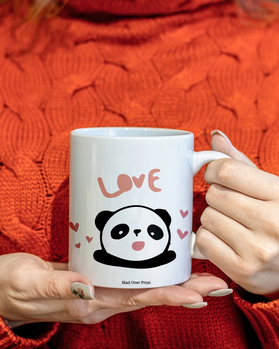 Shop White Love Panda Ceramic Mug-Design