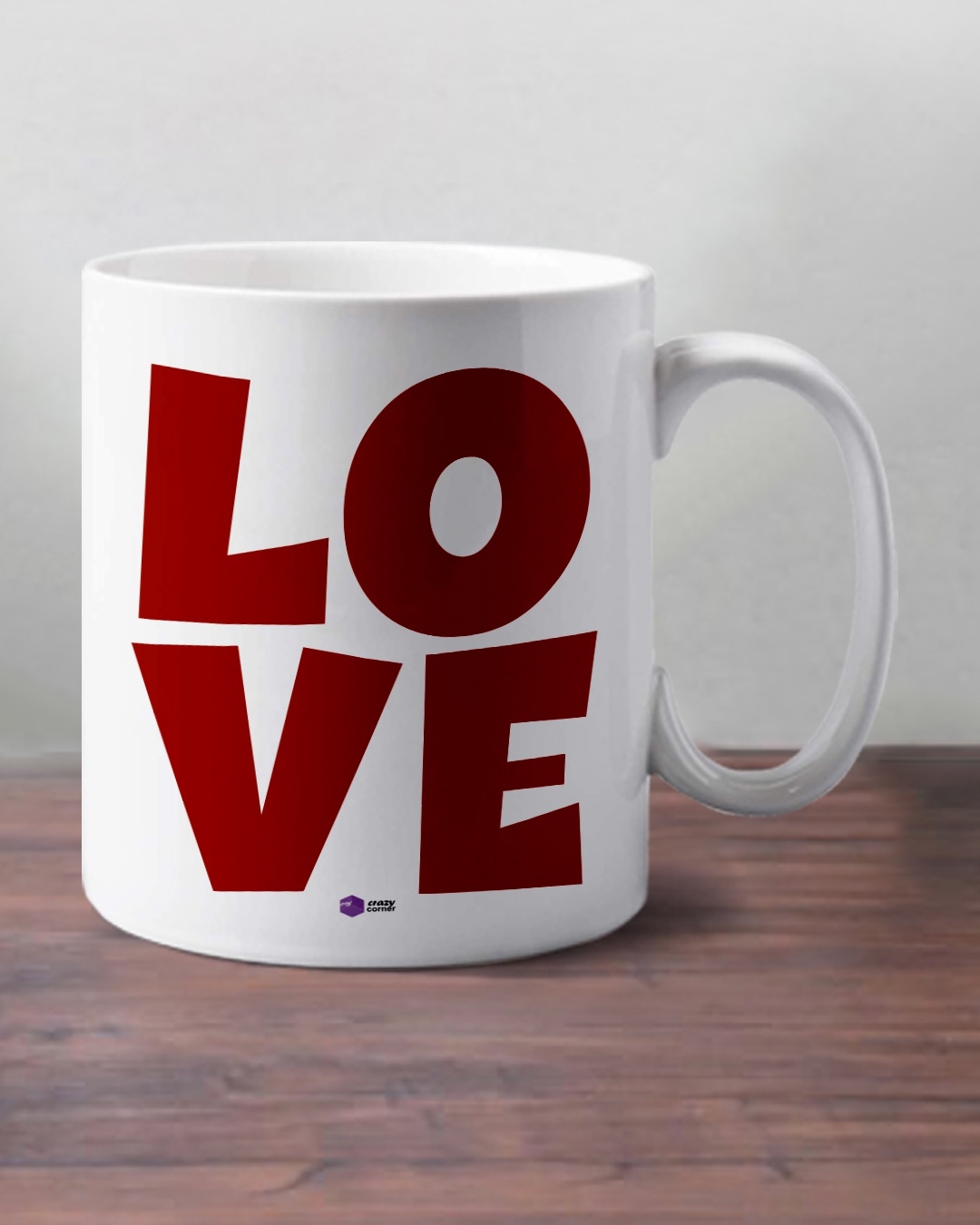 Shop White Love Valentine Mug-Design