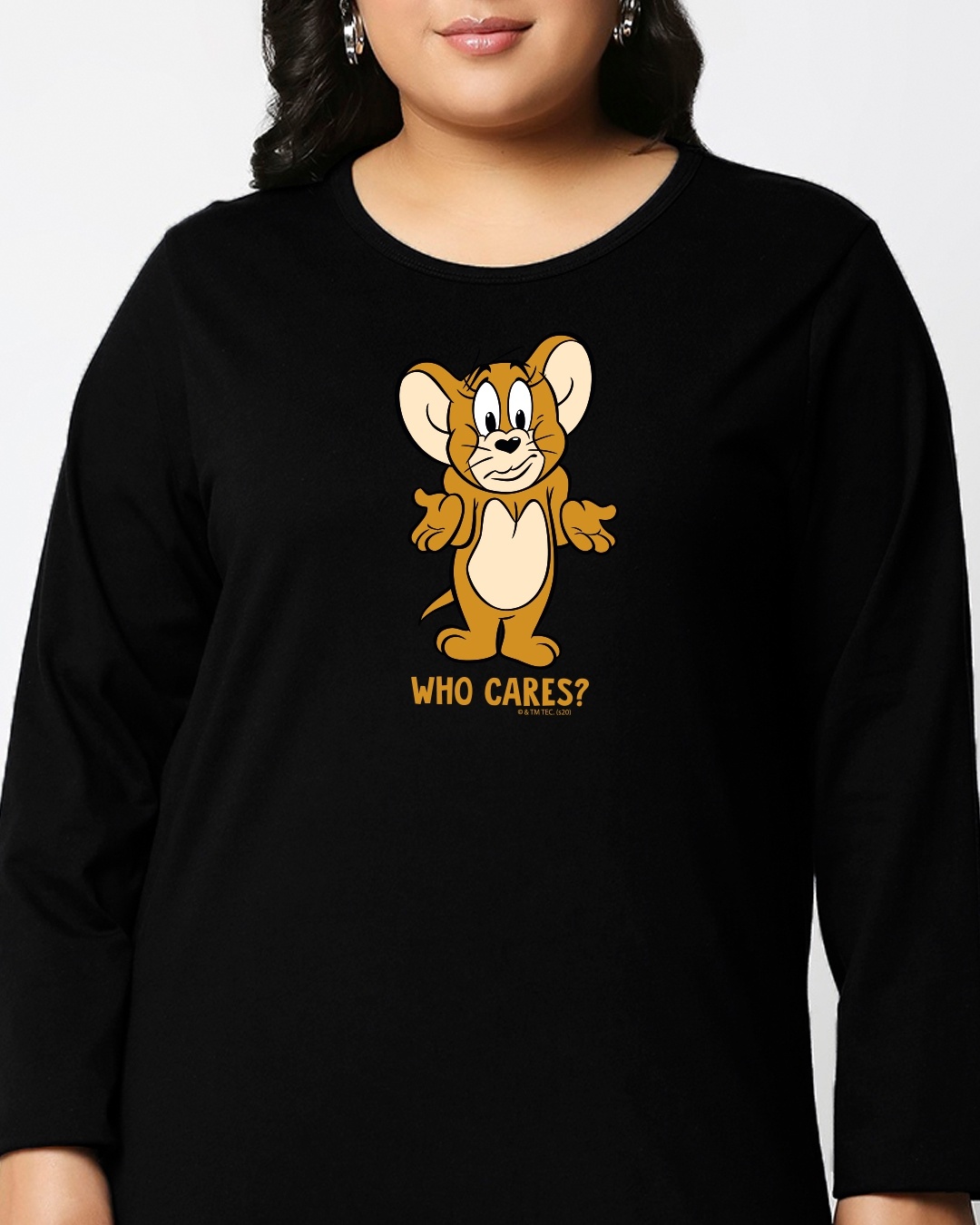 Shop Who Cares Jerry (TJL) Boyfriend Plus Size T-Shirt