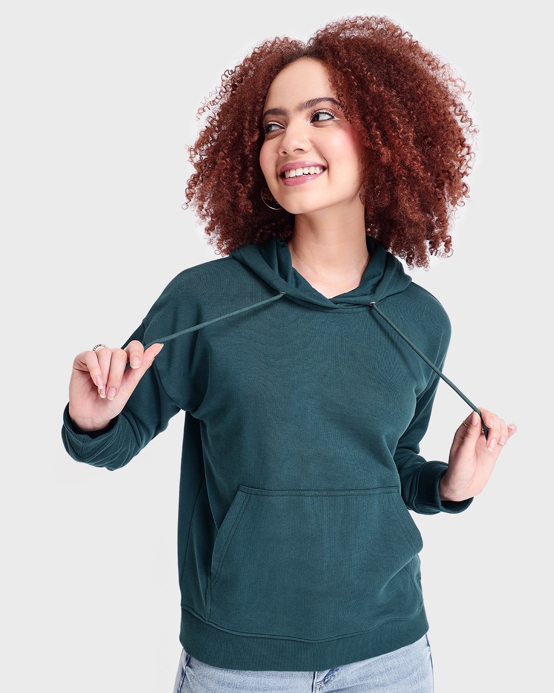 Women's Blue Oversized Hoodie
