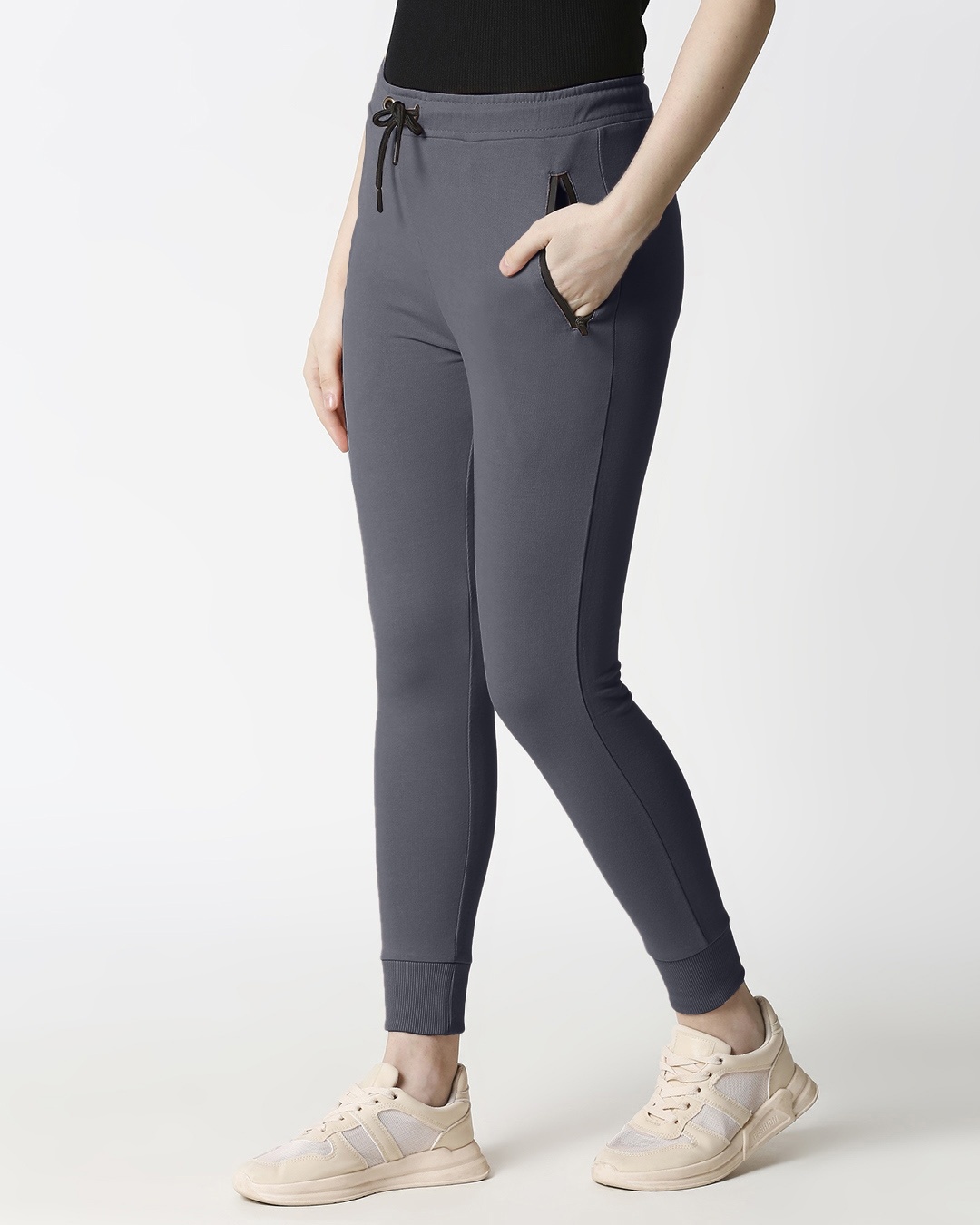 Shop Women Jogger Pants With Zipper-Design