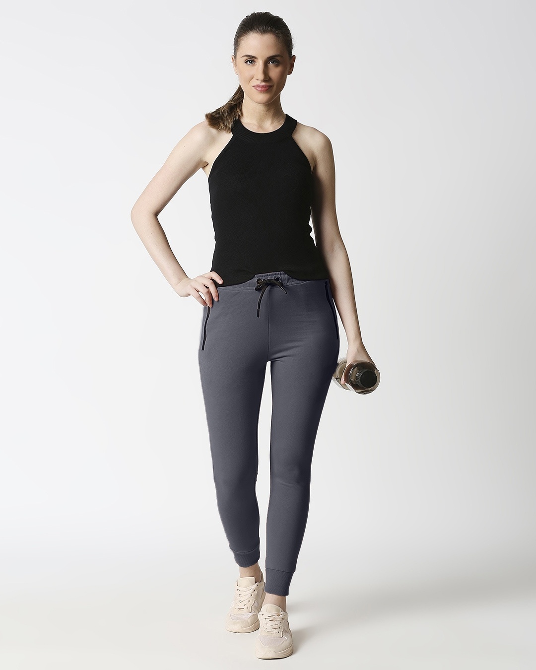 Shop Women Jogger Pants With Zipper