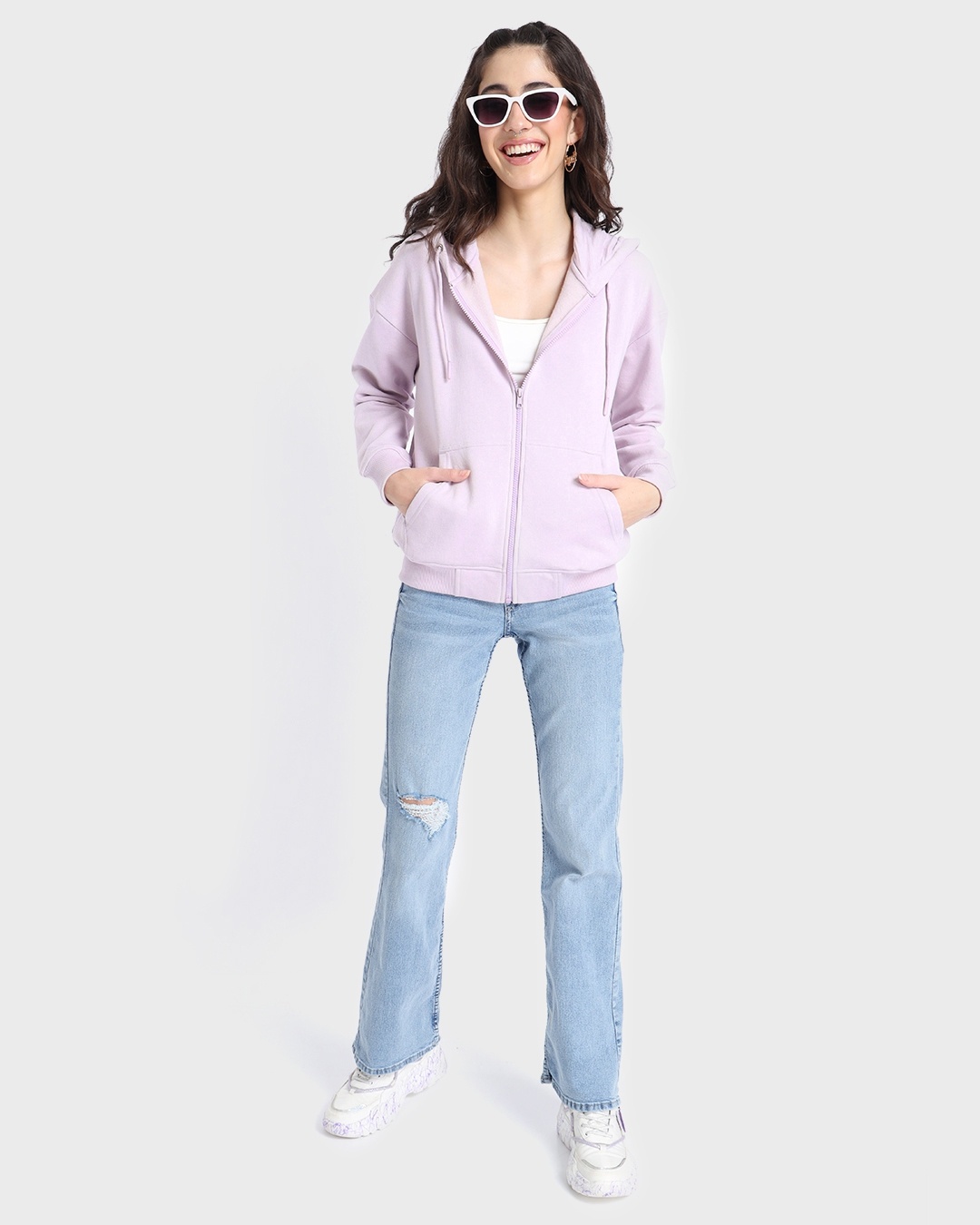 lavender oversized hoodie