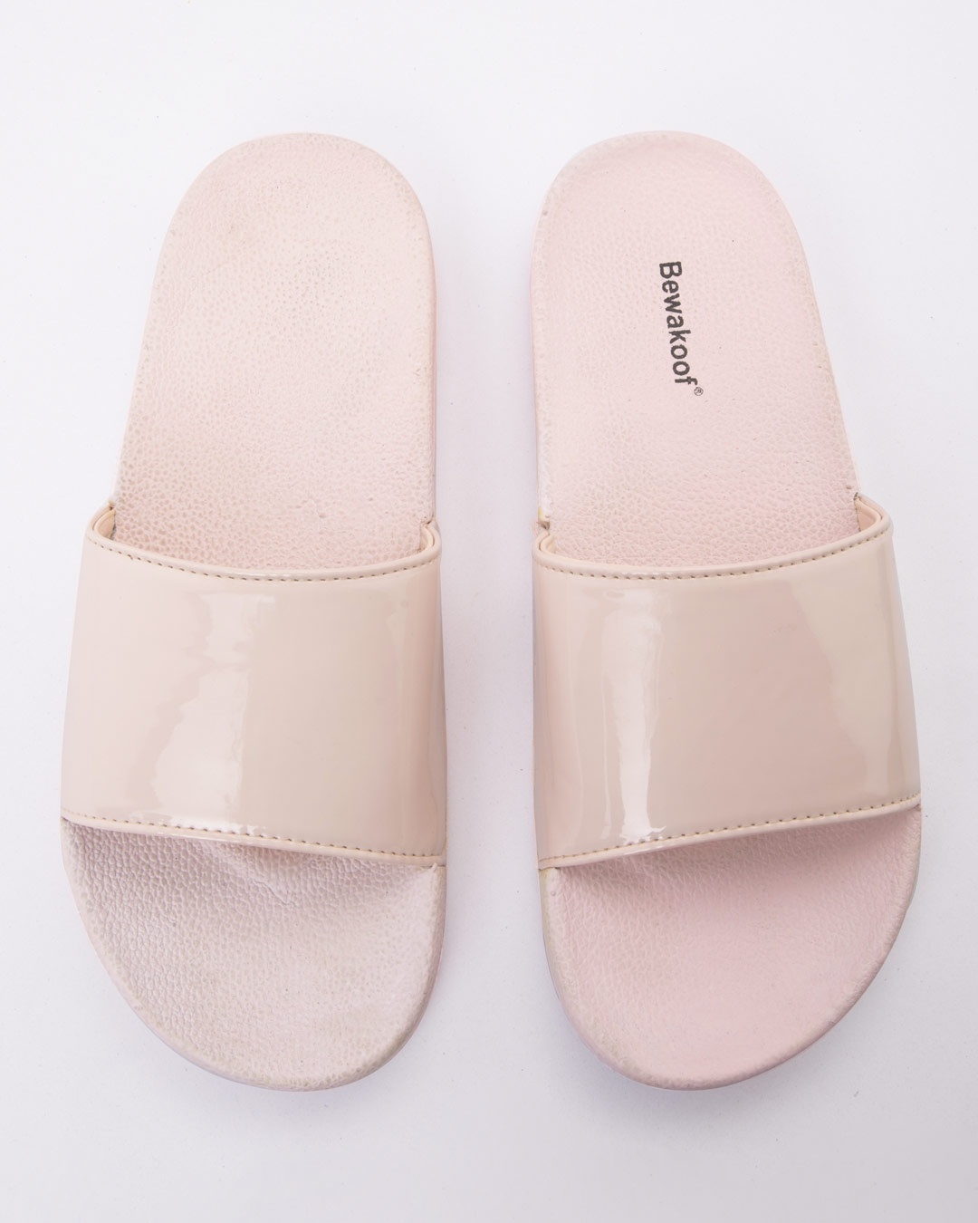 Shop Women Pastel Pink Sliders-Back
