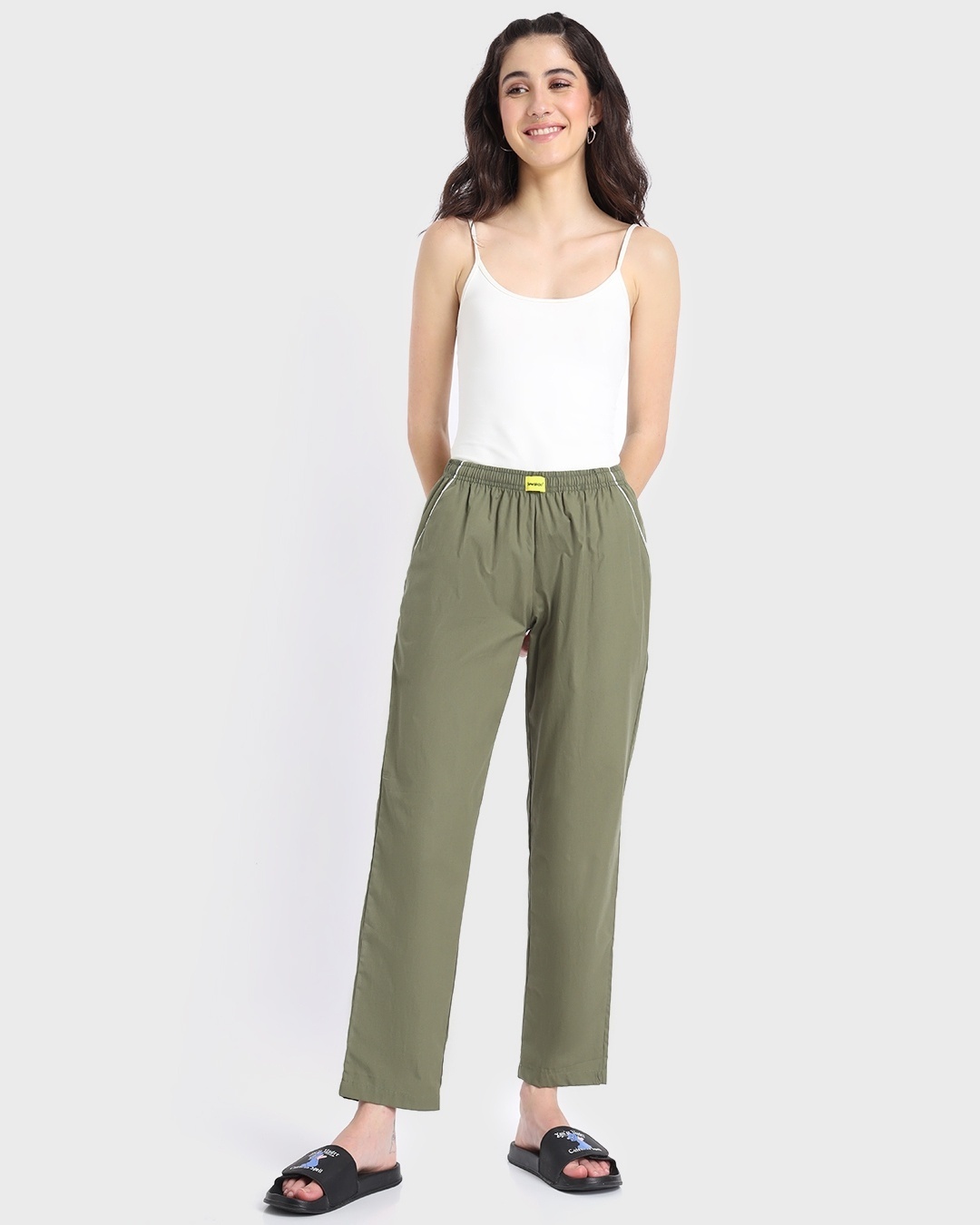 Shop Women's Alpha Green Pyjamas-Full