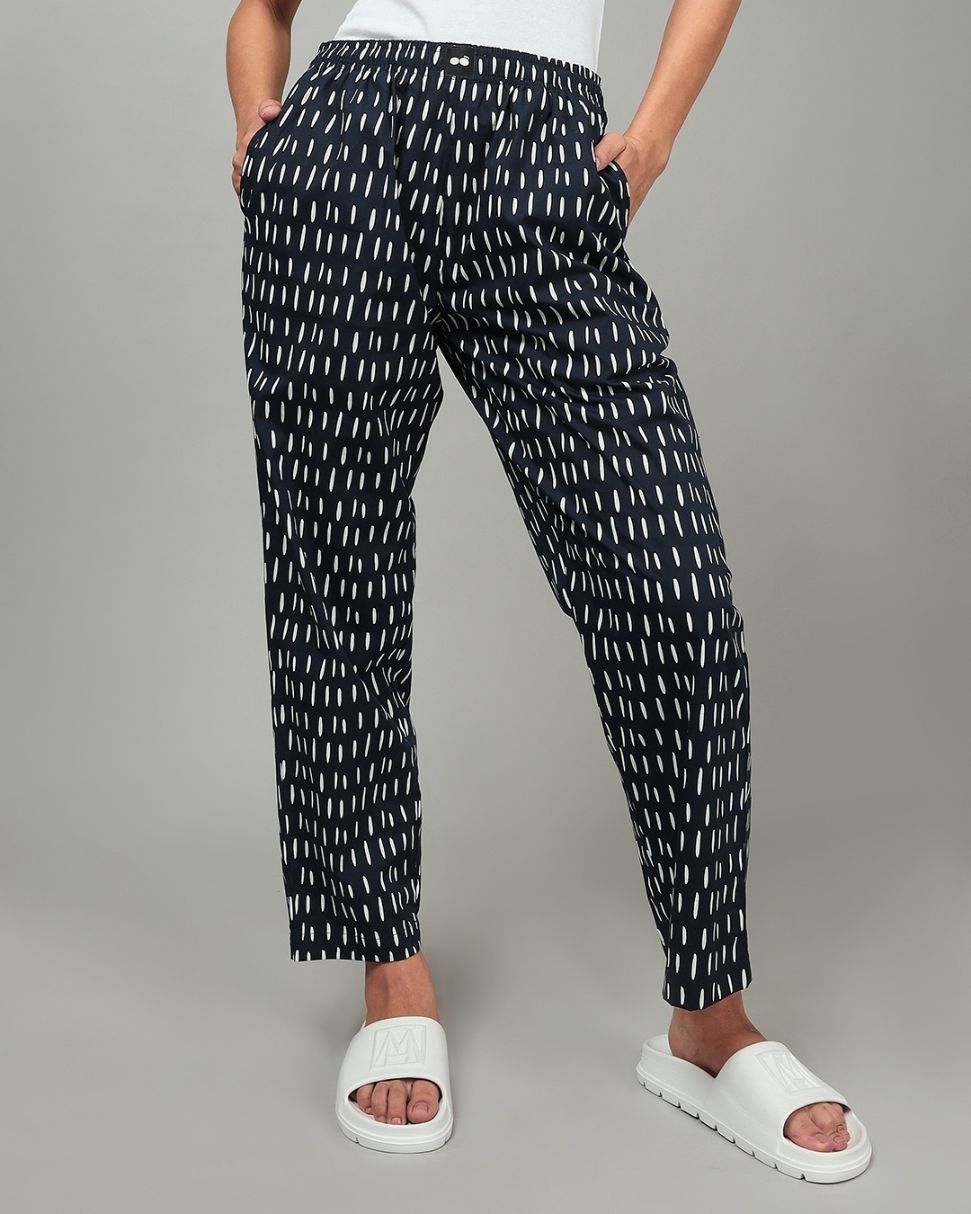 Buy Women's Blue All Over Printed Pyjamas Online in India at Bewakoof