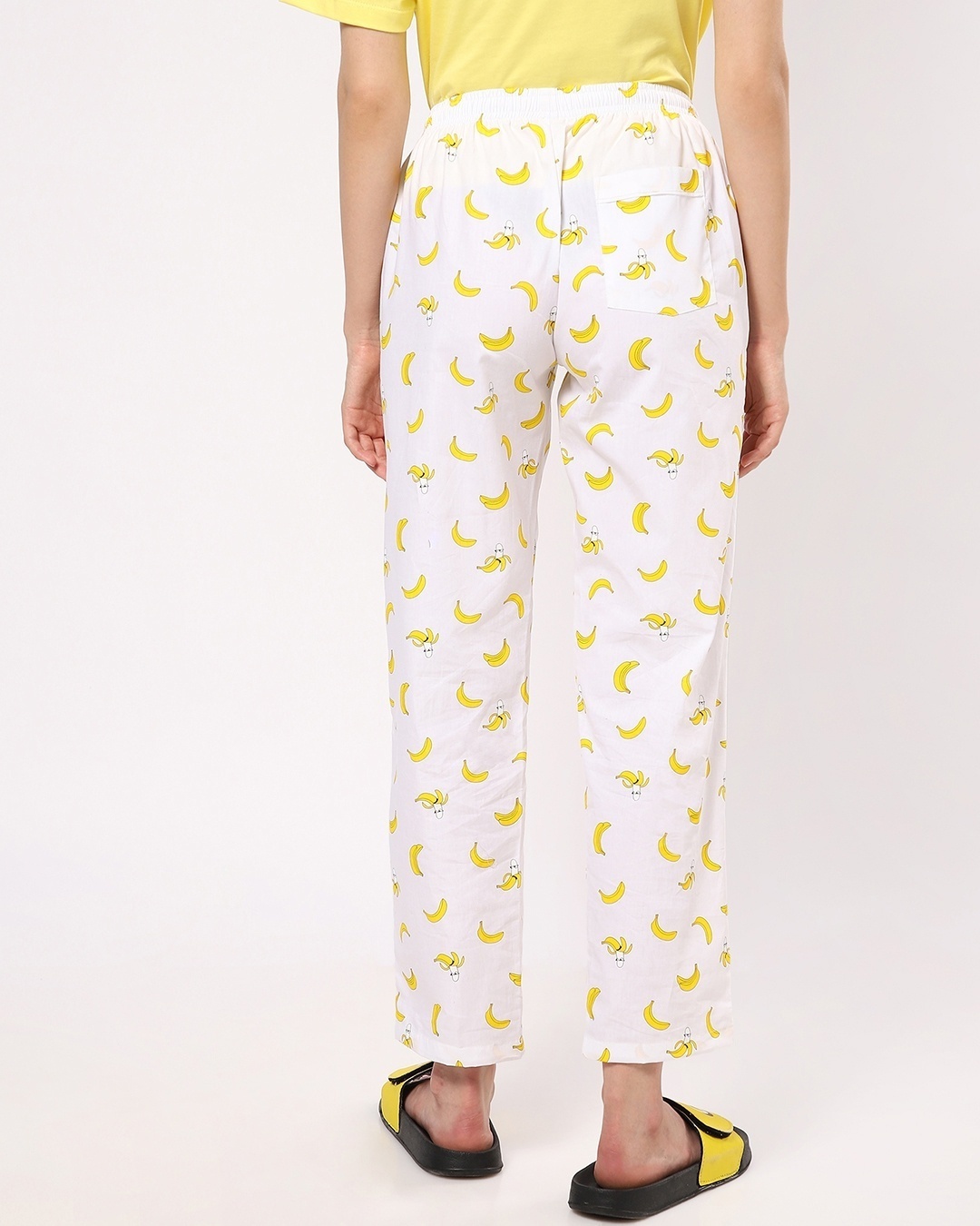 Shop Women's Birthday Yellow Bananas Print AOP Pyjamas-Design