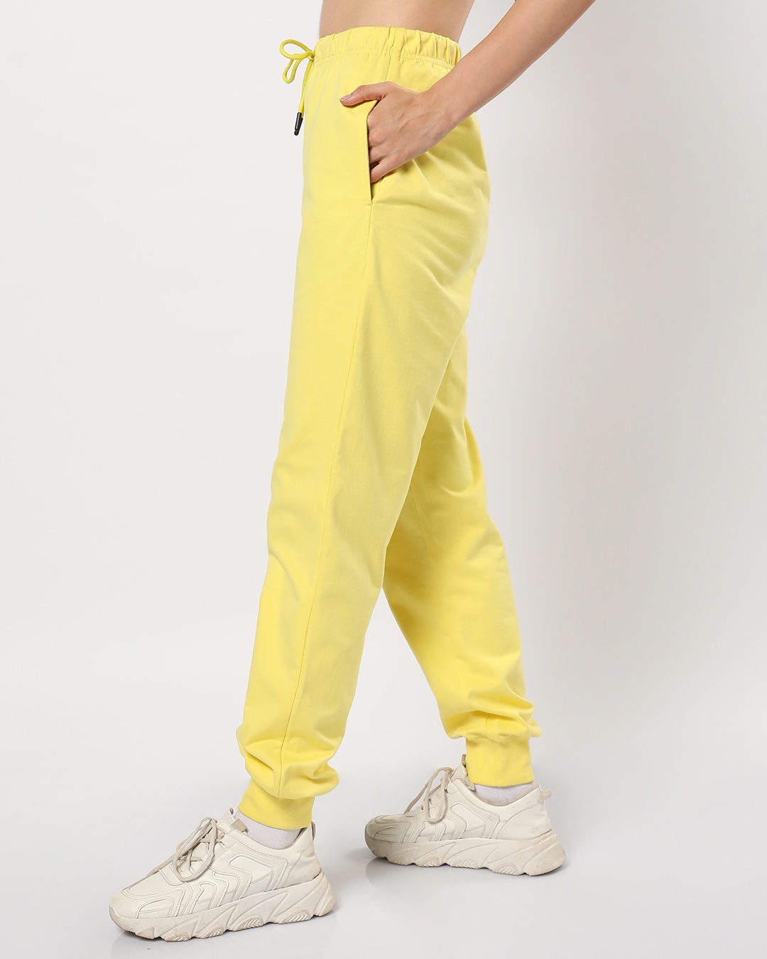 yellow adidas joggers womens