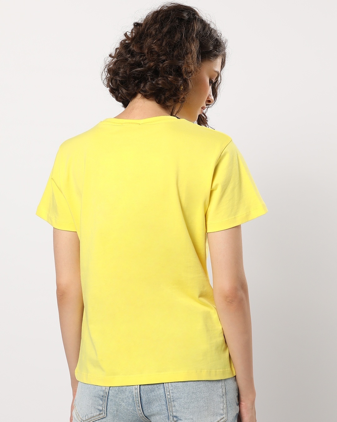 Shop Women's Birthday Yellow T-shirt-Design