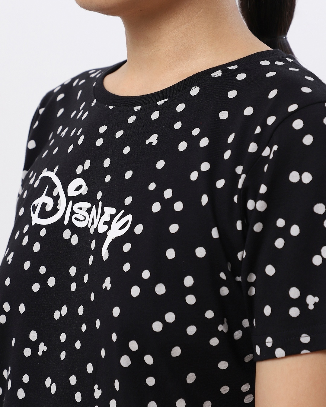 Shop Women's Black Disney Polka T-shirt