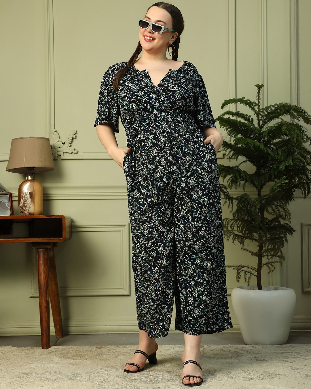 Women wearing jumpsuit