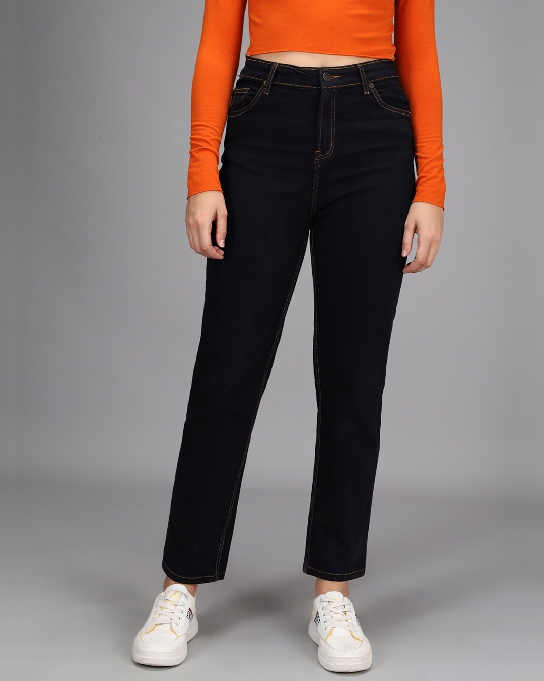 Buy Women's Black High Rise Jeans Online at Bewakoof