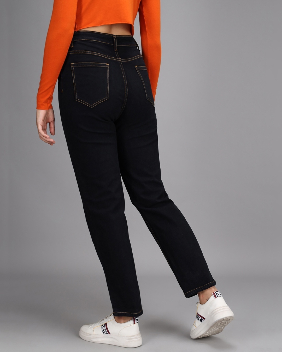 Shop Women's Black High Rise Jeans-Design