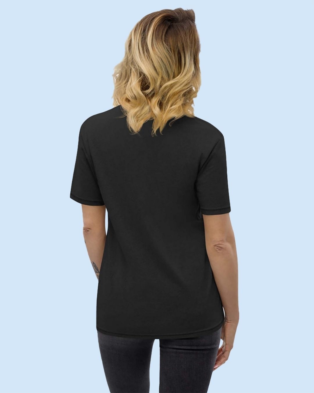 Shop Women's Black Legendary Typography T-shirt-Back