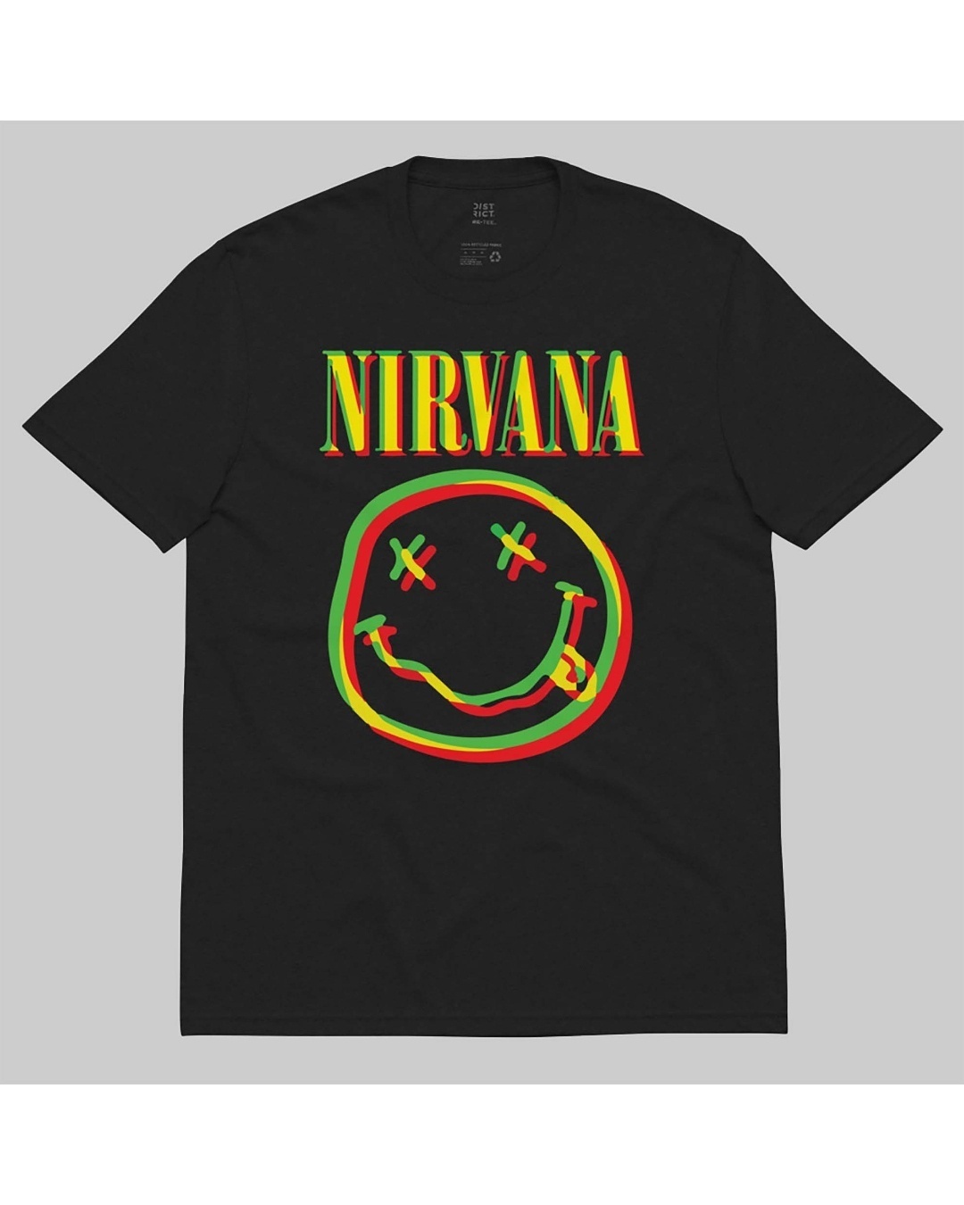 Shop Women's Black Nirvana Typography Loose Fit T-shirt