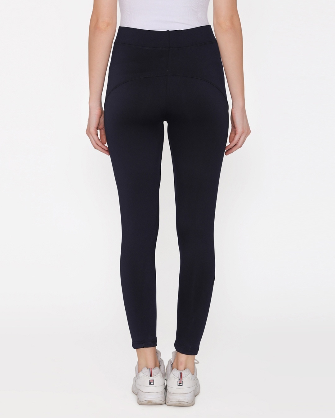 Shop Women's Black Slim Fit Tights-Design