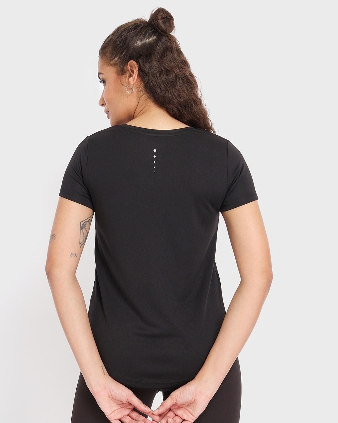 Shop Women's Black Training T-shirt-Design