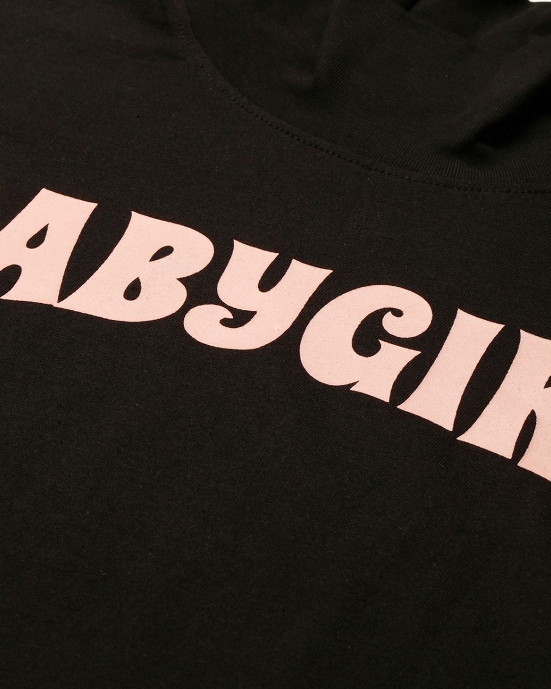 Shop Women's Black Typography T-shirt-Full