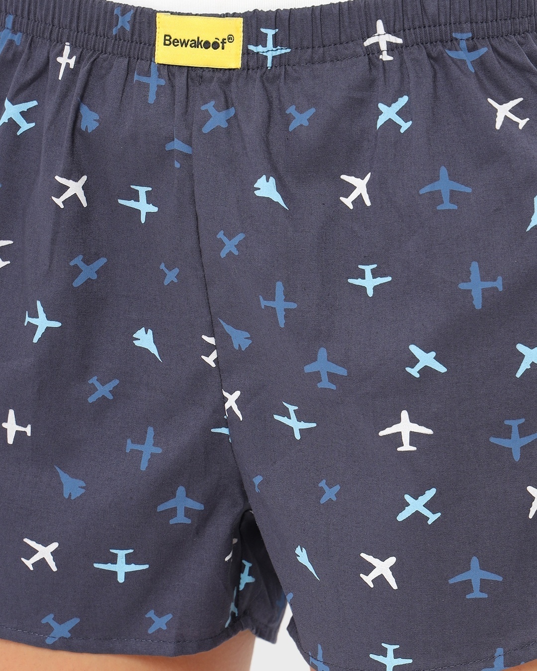 Shop Women's Blue All Over Airoplane Printed Boxers