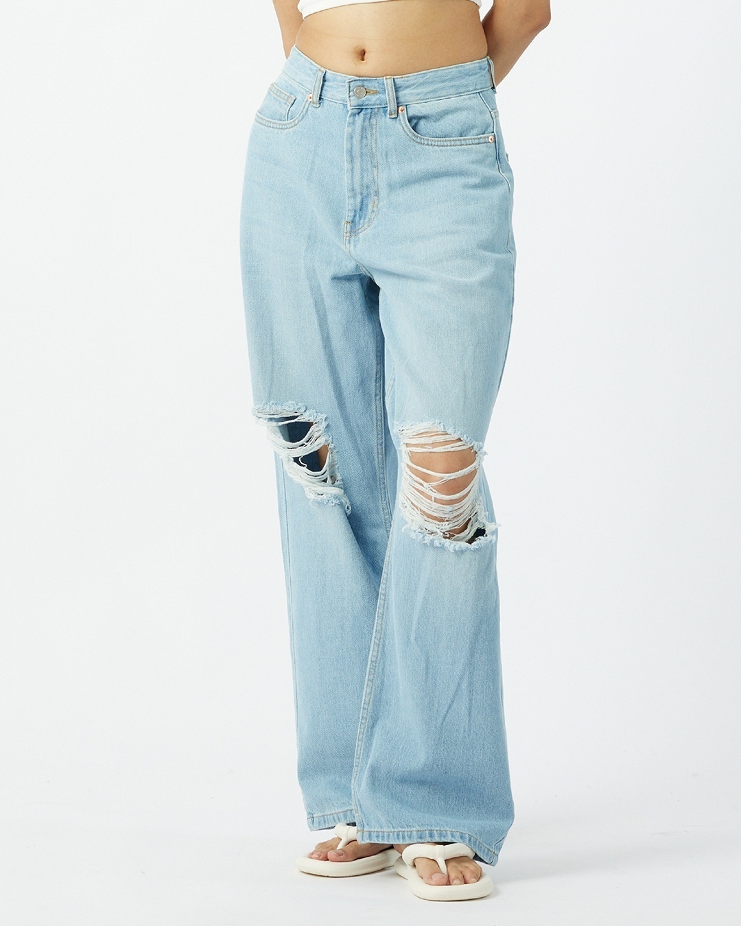 fcity.in - Angelfab High Loose Jeans / Stylish Elegant Women Jeans
