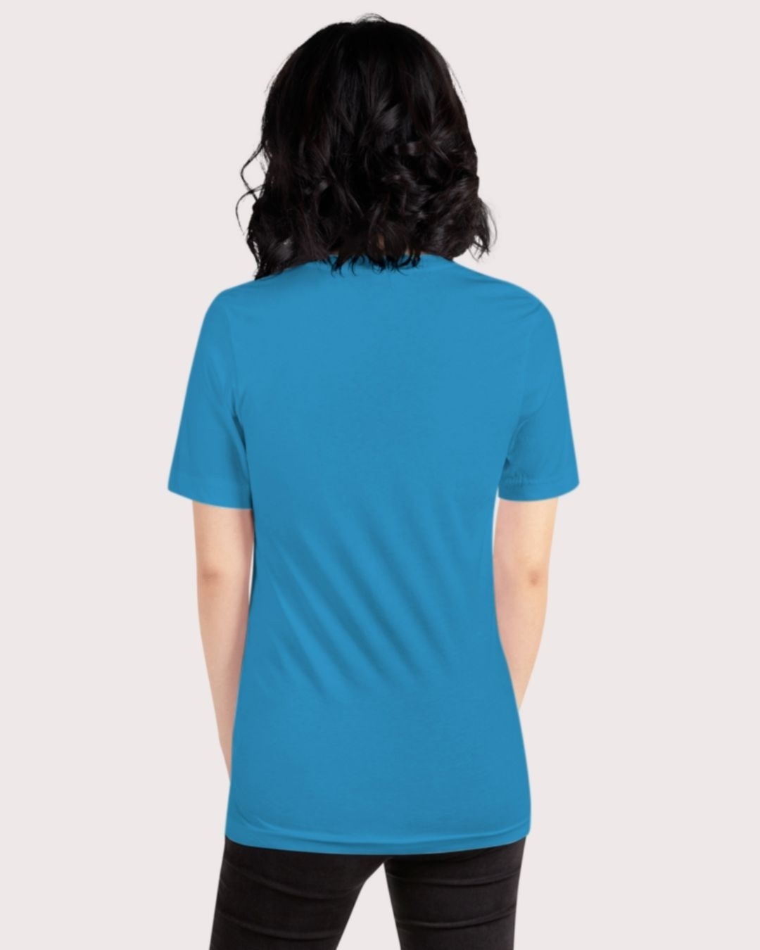 Shop Women's Blue Dreamer Typography T-shirt-Back