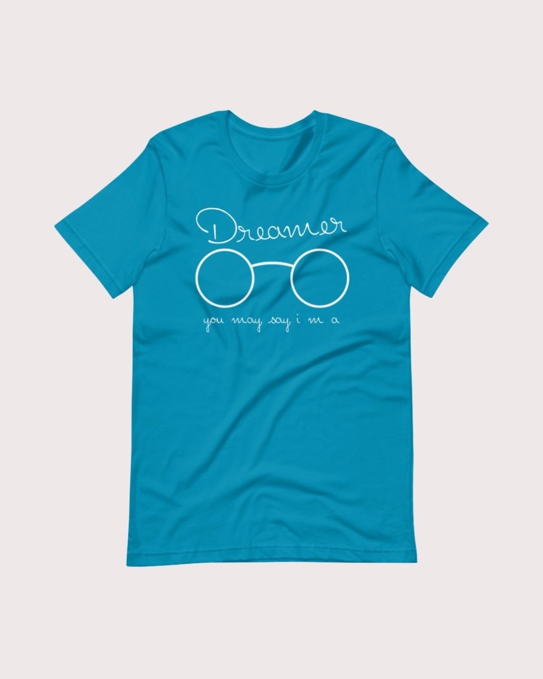Shop Women's Blue Dreamer Typography T-shirt-Design