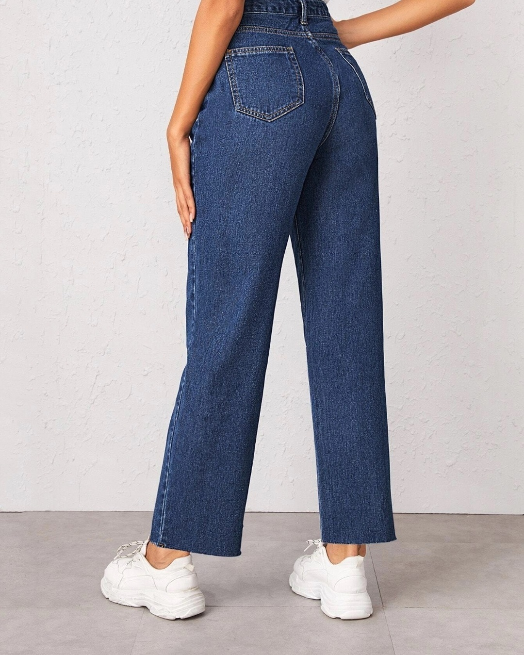 Shop Women's Blue High Rise Regular Fit Jeans-Back