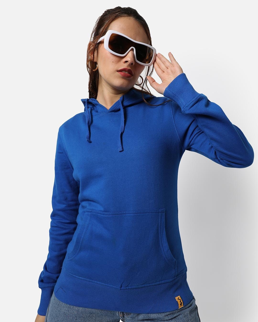 Buy Women's Blue Hoodie for Women Blue Online at Bewakoof