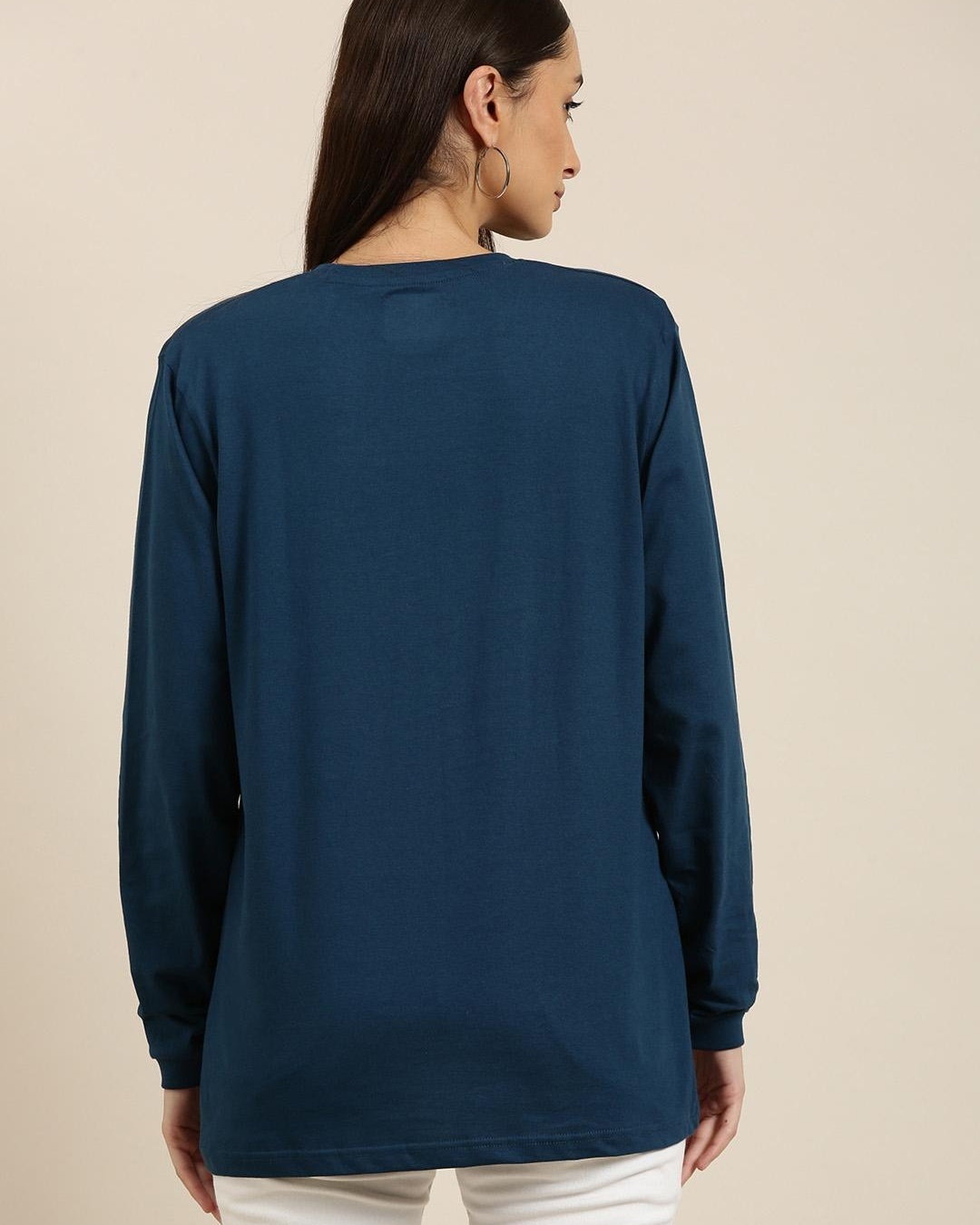Shop Women's Blue NYC Typography Oversized T-shirt-Design
