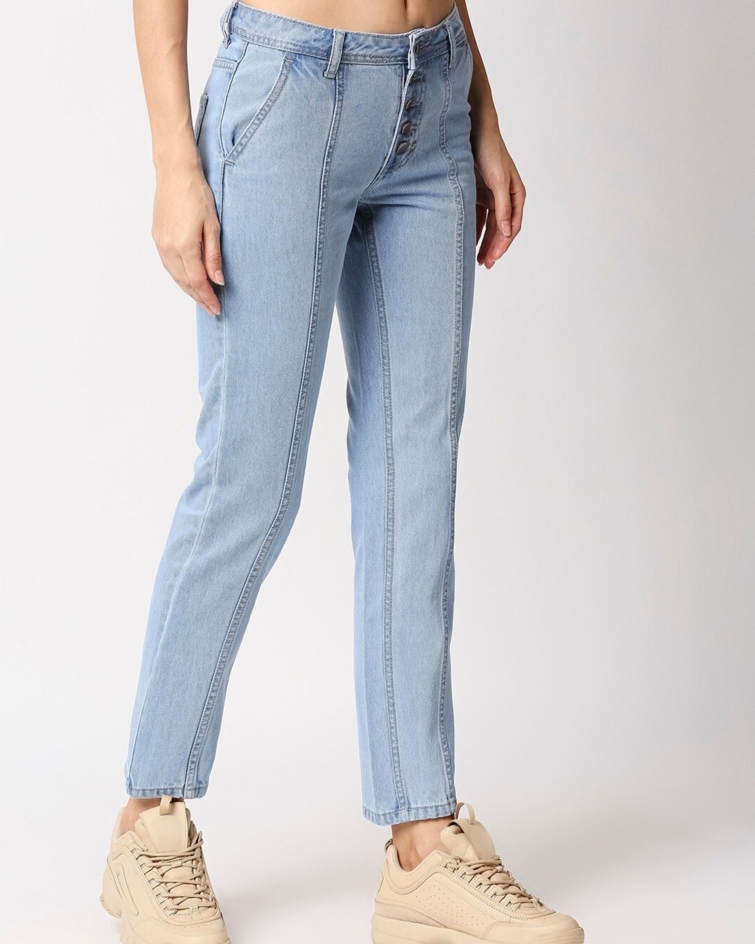 Buy Women's Blue Relaxed Fit Jeans for Women Blue Online at Bewakoof