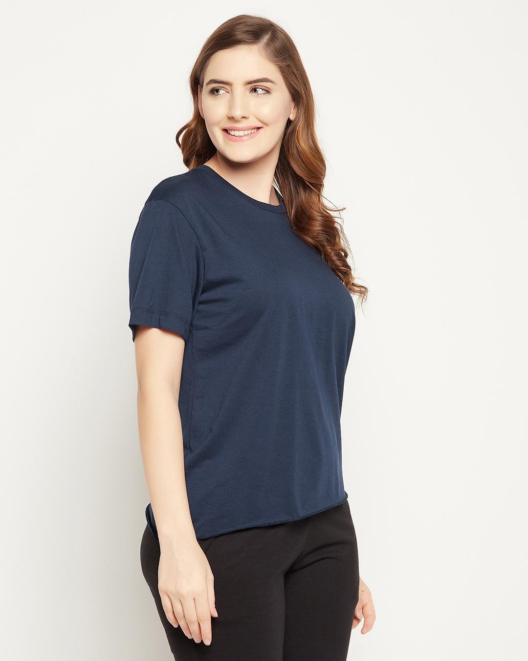 Shop Women's Blue T-shirt-Design
