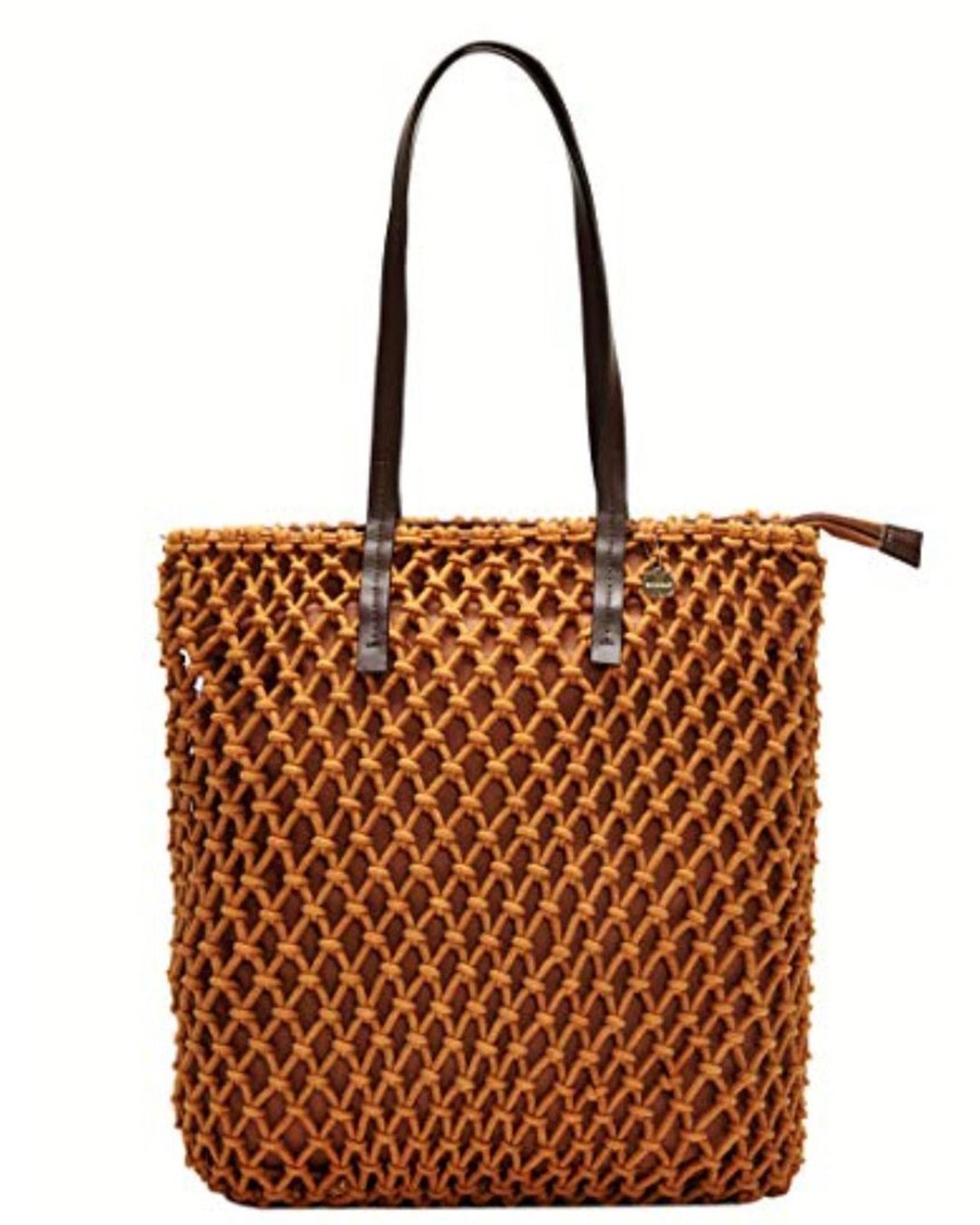 Shop Women's Brown Mellow Macrame Tote Bag-Design