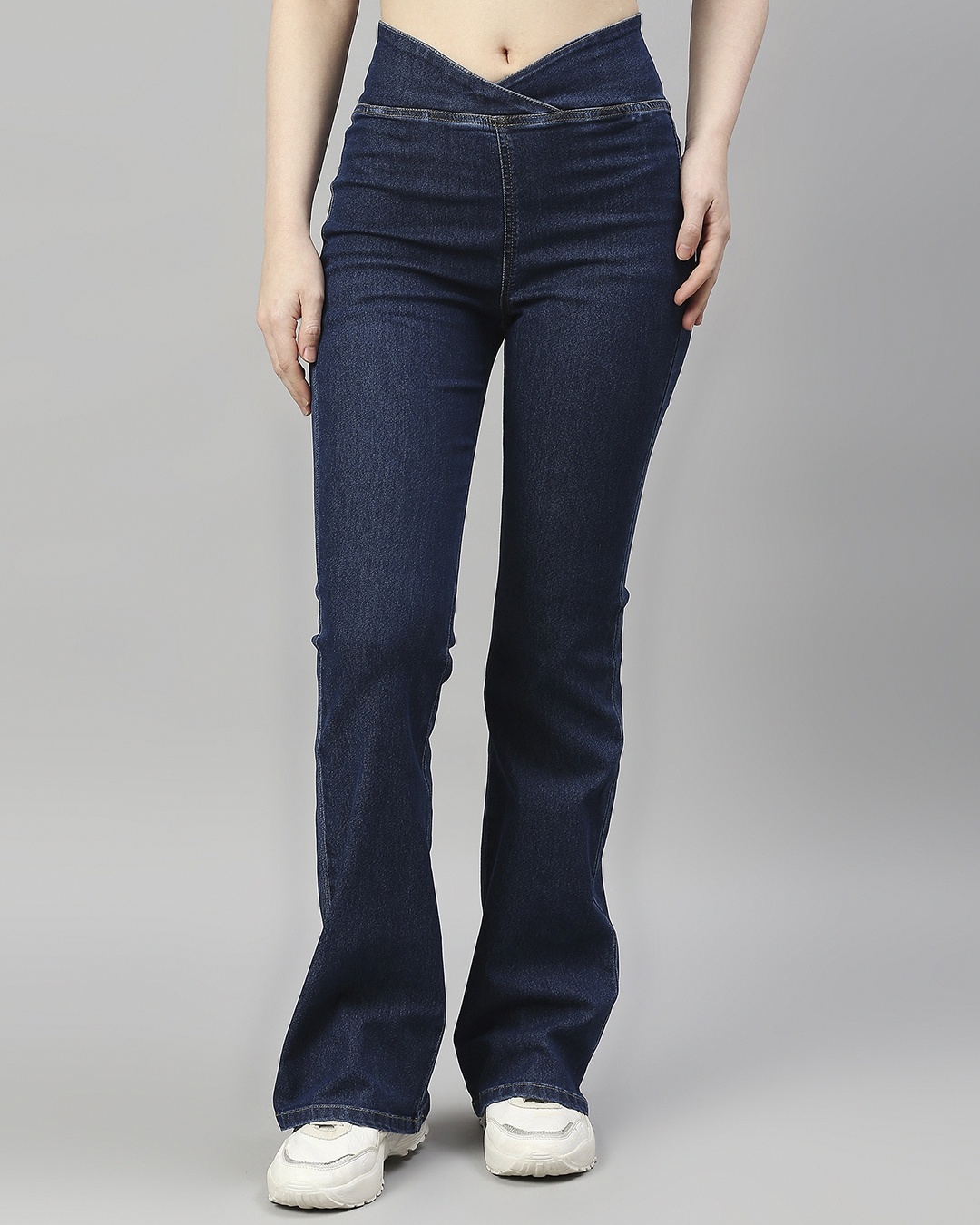 Jeans Femme Bootcut Taille Haute – Coupe évasée Vintage, Stretch Confort, Coton élastique, Pantalon Casual Rétro Pour Toutes Saisons