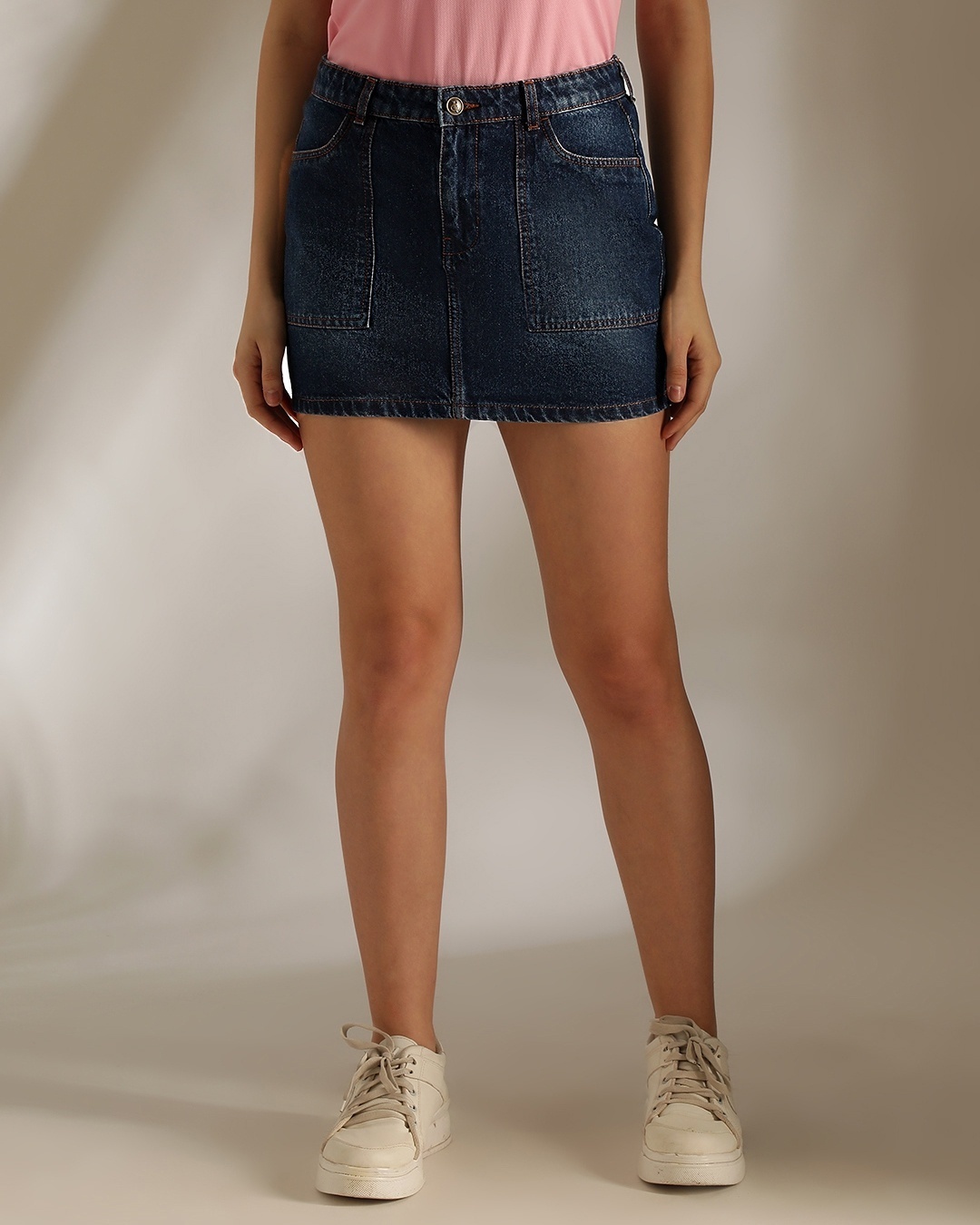 uber cool fashionable denim mini skirt