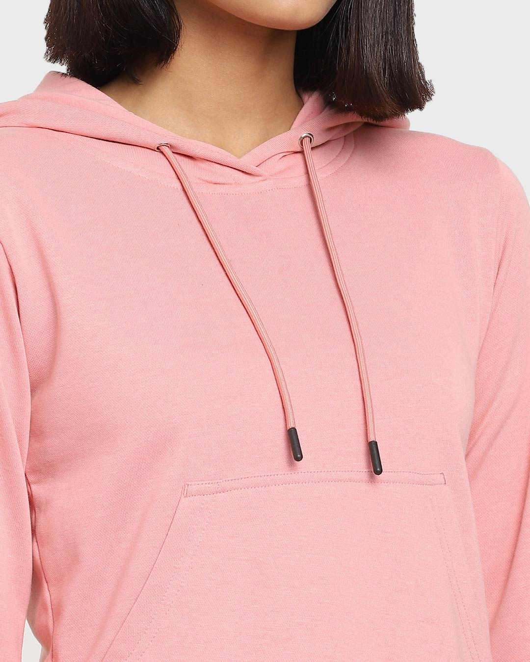 Shop Women's Dusty Pink Flare Sleeve Hoodie