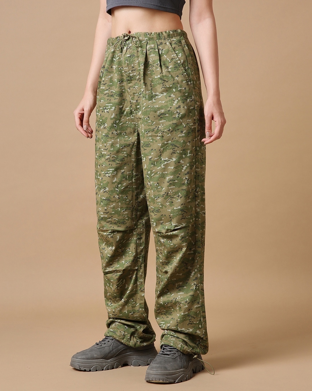 Buy Womens Cargo Work Pants Casual Military Camo Army Combat Trousers with  Pockets, Camo 169, 2 at Amazon.in