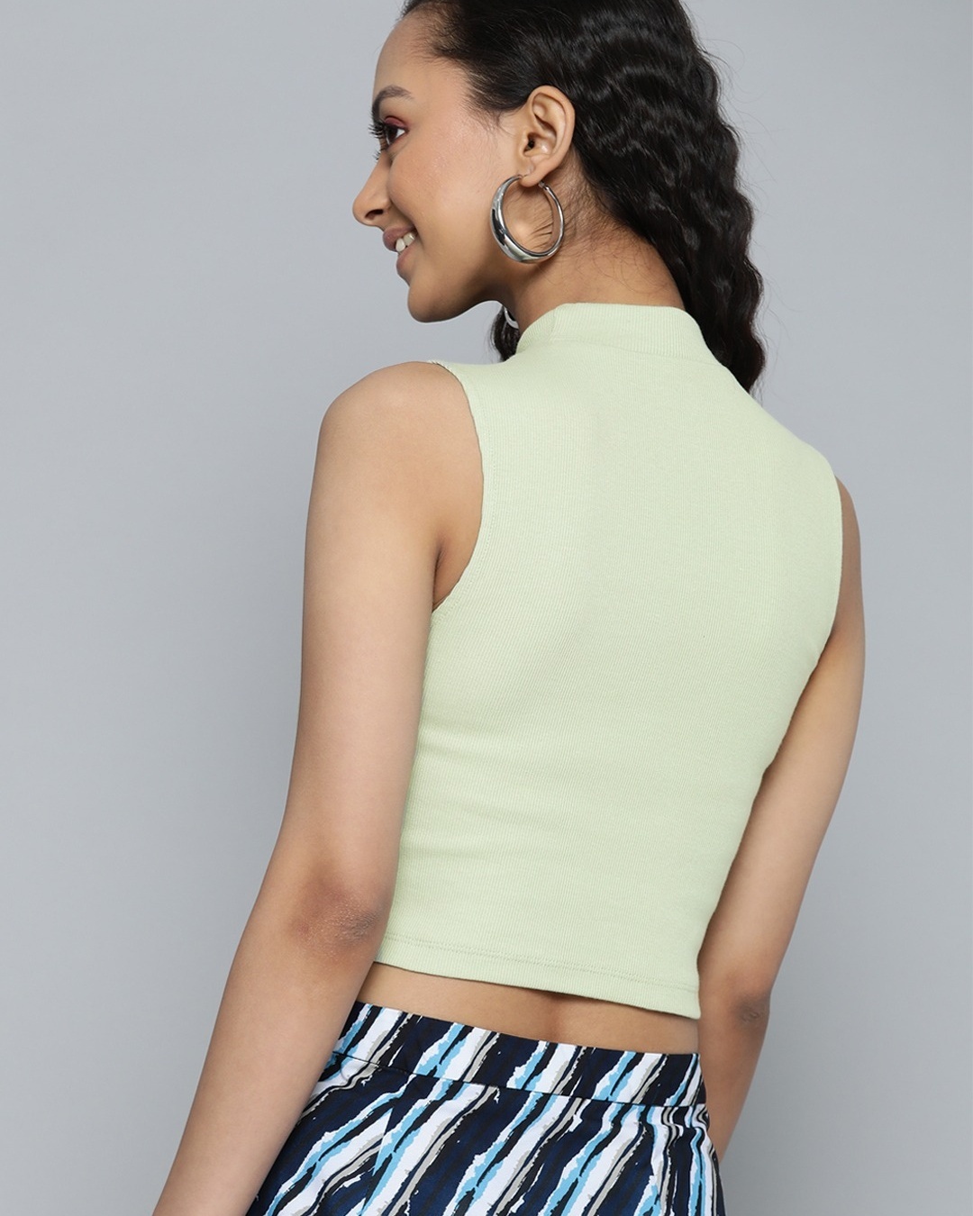 Buy Women's Green Crop Top for Women Green Online at Bewakoof