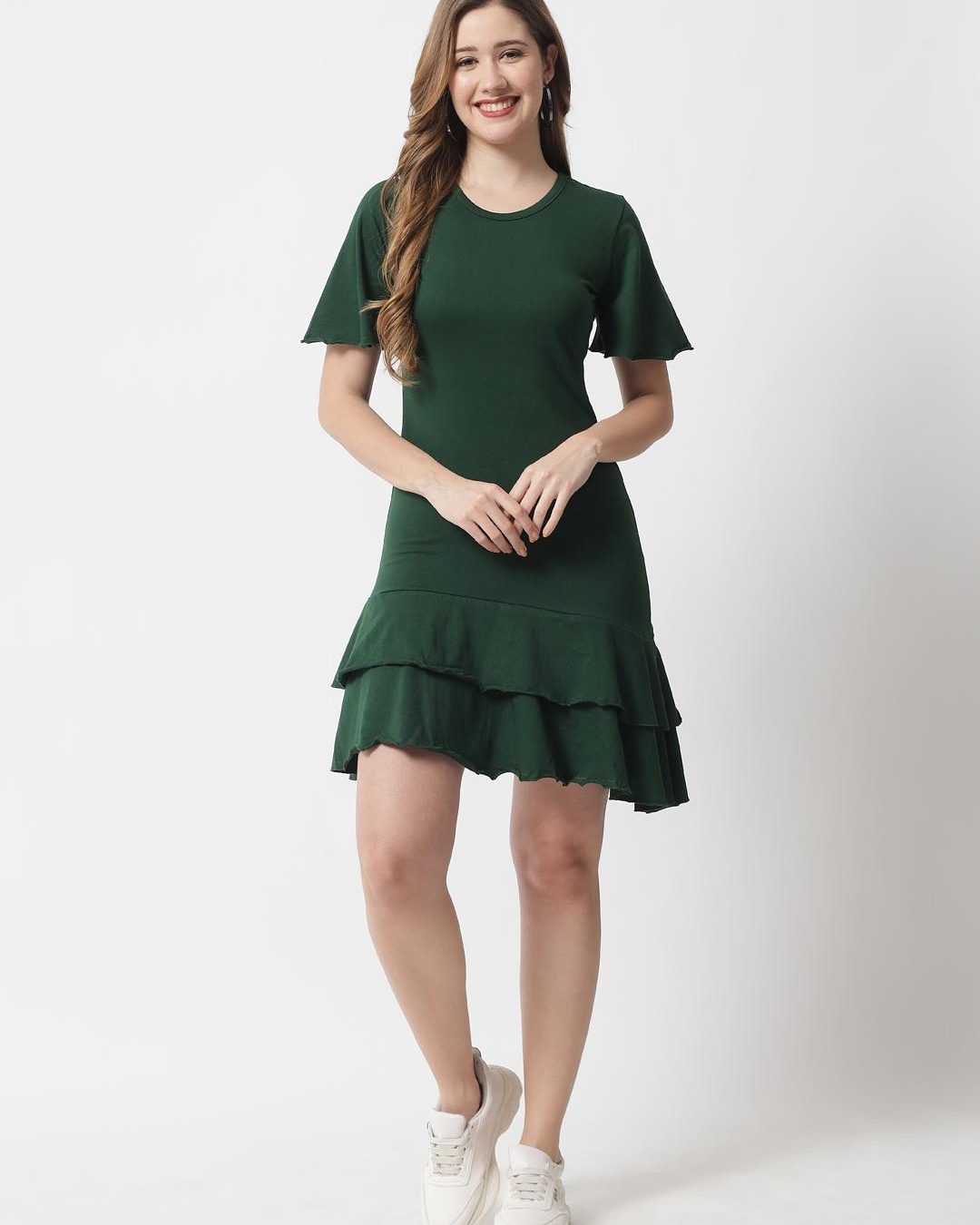 Shop Women's Green Sheath Dress-Full