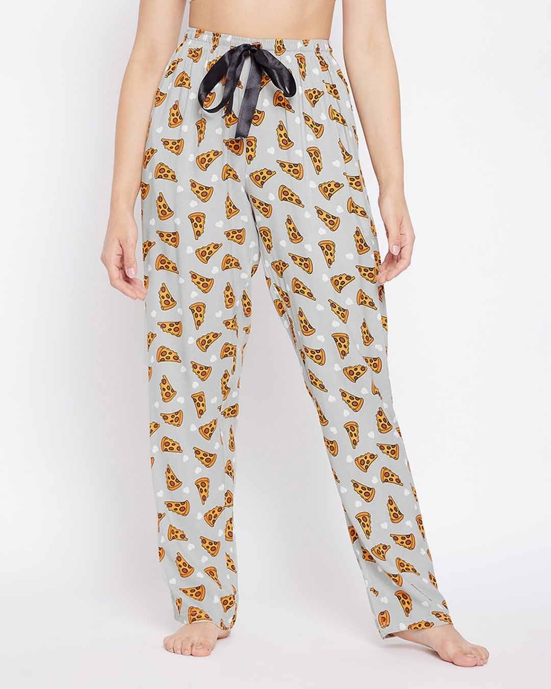 Shop Women's Grey Printed Pyjama