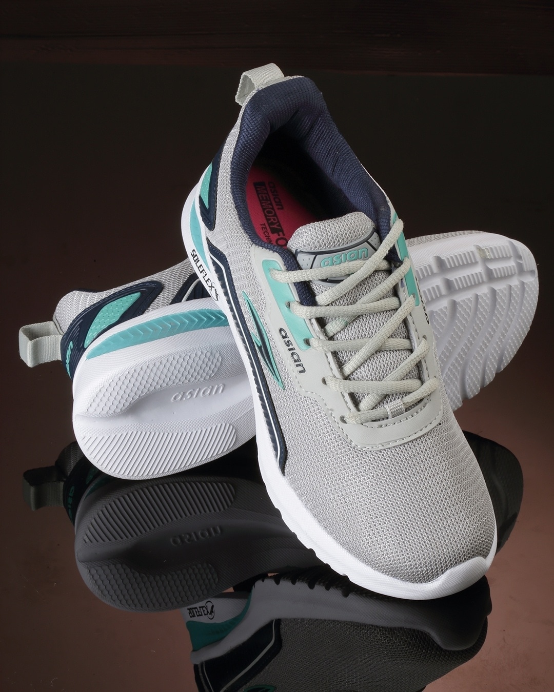 Asian gray hot sale running shoes