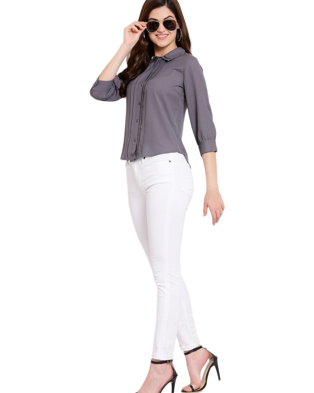 Shop Women's Grey Shirt-Full