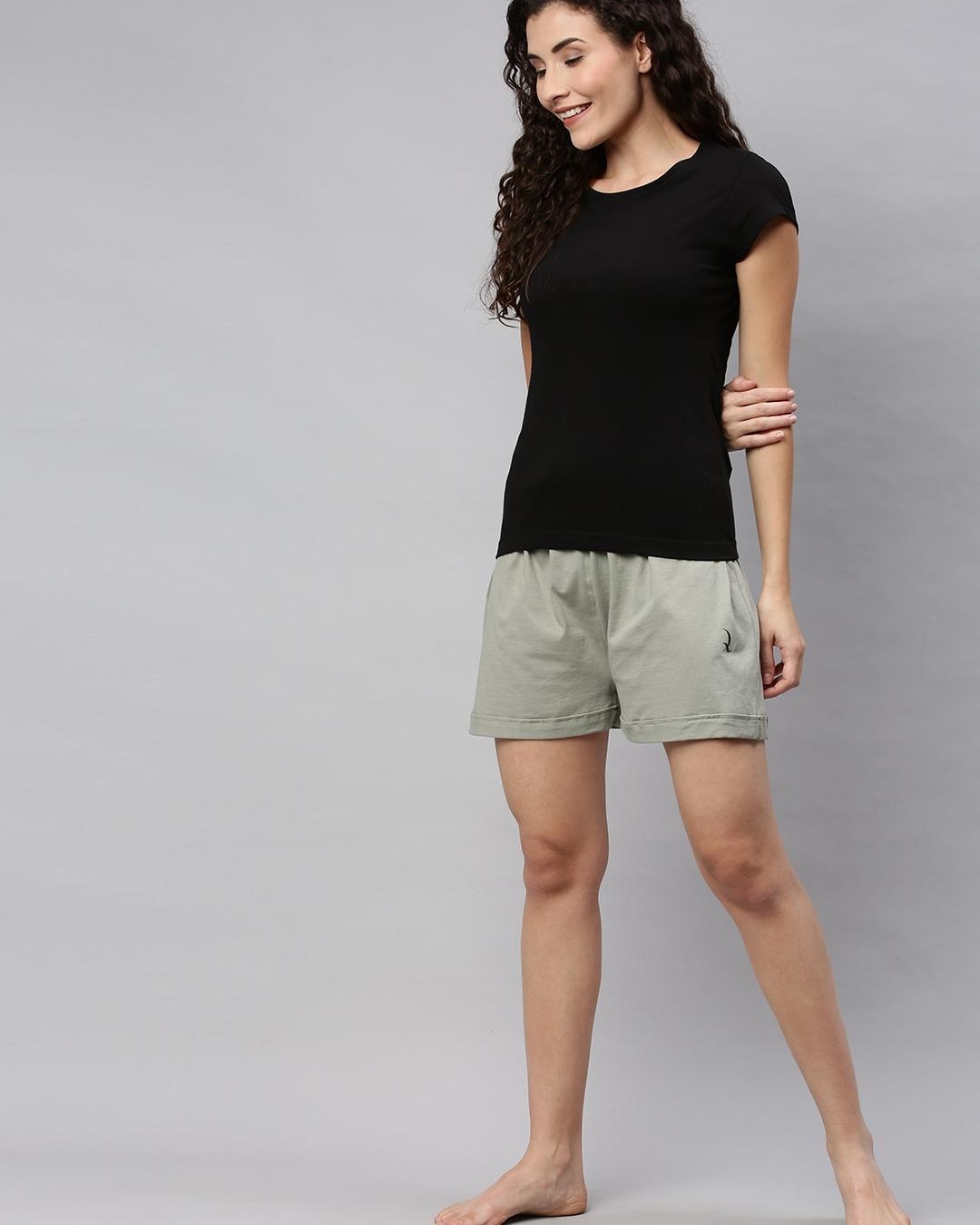 Buy Women's Grey Shorts For Women Grey Online At Bewakoof