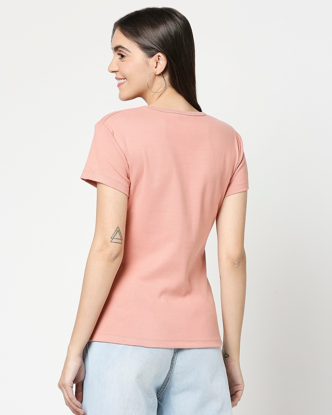 Shop Women's Half Sleeve Rib T-Shirt-Full